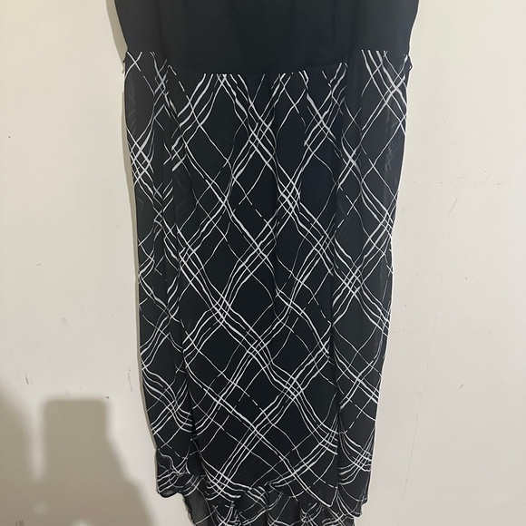 Torrid High Low Black Plaid High Low Hem Spaghetti Strap Dress Size 14 - Picture 4 of 7